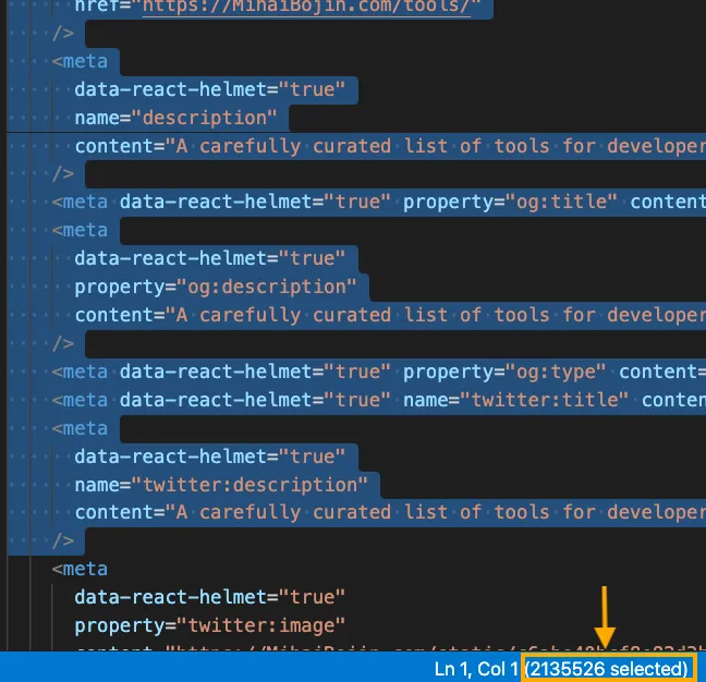 Two MB of CSS preceding the social tags 2MB CSS before social tags