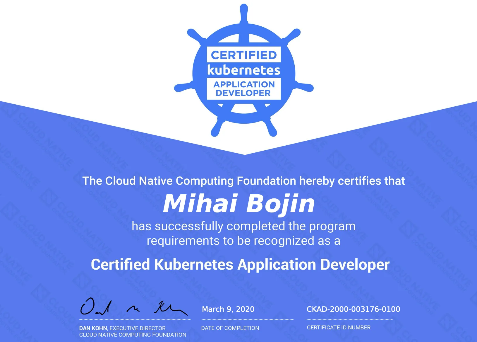 Certified Kubernetes Application Developer (CKAD)