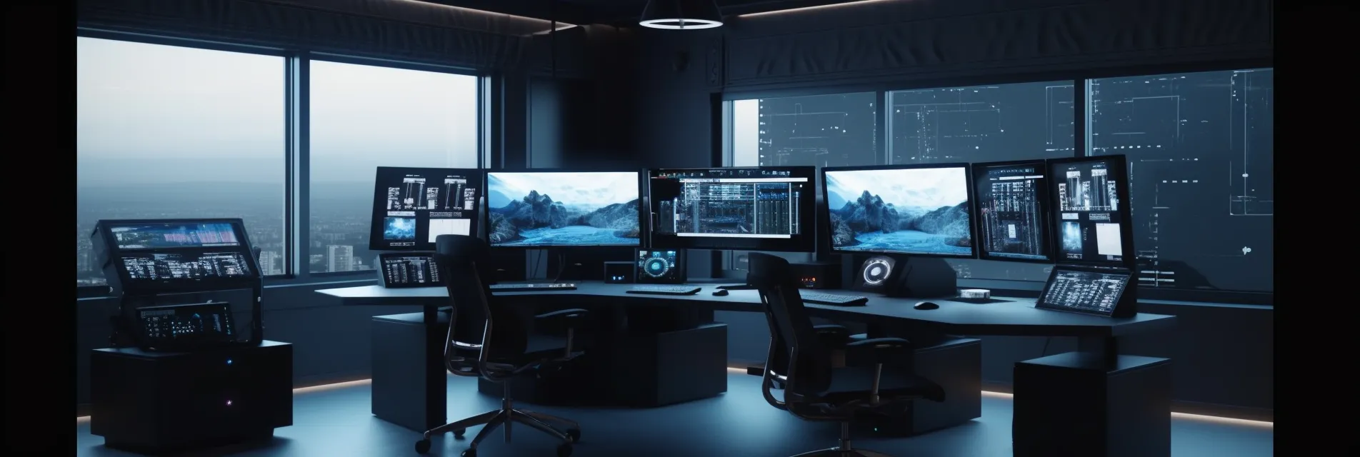 Futuristic developer workstation with reproducible environments